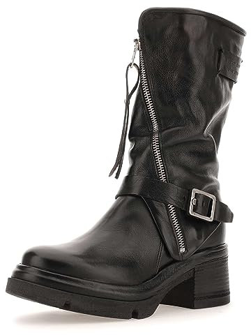 Stivaletto AS98 Emory A89215 da donna in pelle nera BLACK, 36