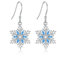 Schneeflocken Ohrringe 925 Sterling Silber Schneeflocken Ohrhänger Weihanchten Schneeflocken OhrMuttertag Schmuck Geschenk für Damen