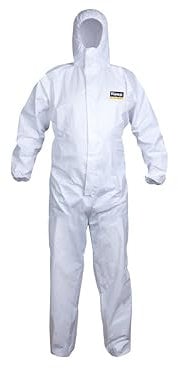 keep Type 5/6, 63 gr, Disposable Waterproof Overalls for Men, Women | Chemical Protection Coveralls Hazmat Suit | Industrial Safety Overalls Mens Workwear (S, 1)