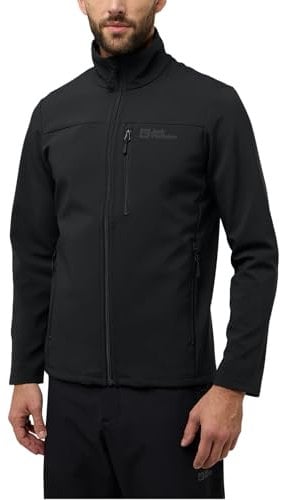 Jack Wolfskin Herren Whirlwind Mens Softshelljacke, Schwarz, L EU