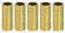 PATIKIL M10 Feines Gewinde Lampenröhre 5 Pack 25mm Gewinde Hohlrohr Adapter Messing Kupplung Verbinder Rohranschluss