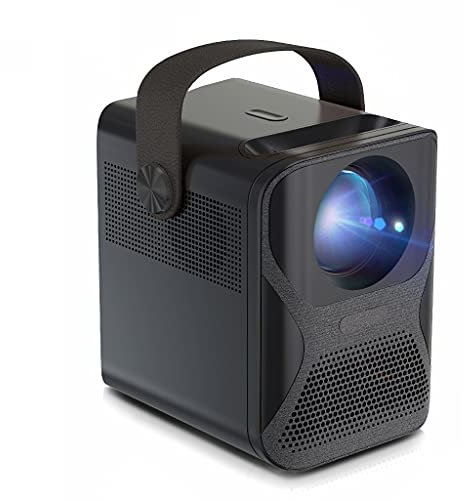 YADECL Full Projector 1920x1080P MINI Projector for Home Theater Phone LED Video Beamer 4k Decoding 7800mAH (Size : ET30)