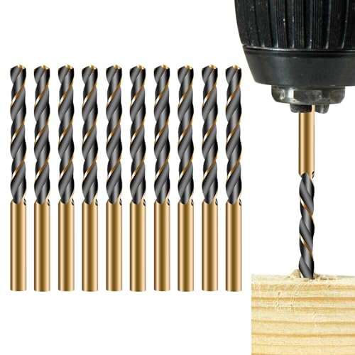 3mm Drill Bit Set, 10 Pcs Hss Cobalt Drill Bit Sets For Metal 135 Degree Split Point Twist Drill Bit Sets For Stainless Steel, Hard Metals, Aluminium, Cast Iron, Copper