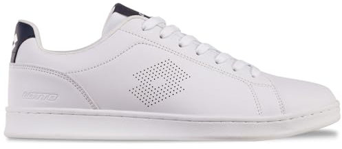 Lotto Burgas Unisex Sneaker, White/Black, 41 EU