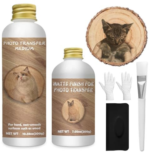Gel trasferibile per foto, 300 ml, gel opaco per decorare mobili, attività familiari fai da te, ricordare persone ed eventi