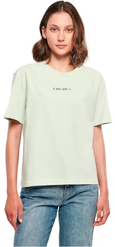 Miss Tee Damen I Don't Give A F Tee lightmint, XL