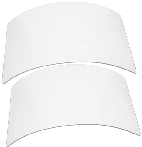 VILLFUL Sandstrahlhaube Schutzlinse Aus Organischem Glas Staubdichter Sandstrahlschutz Für Schleifarbeiten 2 Stück Robuste Ersatzlinsen