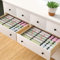 ORLISA 6er set Schubladen Organizer Kleidung Kompatibel mit Hemnes Kommode Faltbar Aufbewahrungsbox für Babykleidung,Socken, BH, Unterwäsche, Grau