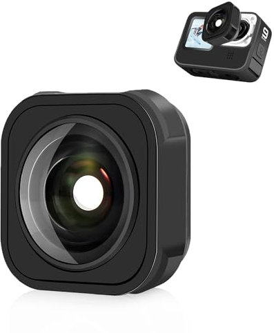 CERFFOOL 155° FOV Ultra Wide Angle Lens for GoPro Hero 13 BLACK 12 Mini 11 10 9 Waterproof Anti Shake Horizontal Lock HD Optical Glass for Action Camera Lens Accessories