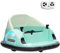 AIYAPLAY Kids Bumper Car, 360° Rotation 12V Waltz Car, Battery Powered Ride-On Toy with Remote Control, Dual Joystick, Music, USB, LED Lights, Horn, for Ages 1.5-5 Years, Green