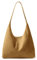 KALIDI Hobo-Tasche im Vintage-Stil, 15 l, Wildlederimitat, mit Reißverschluss, Arbeitstasche aus veganem Leder, Schultergurt für Damen, Reise-Geldbörse, Kakhi, Medium