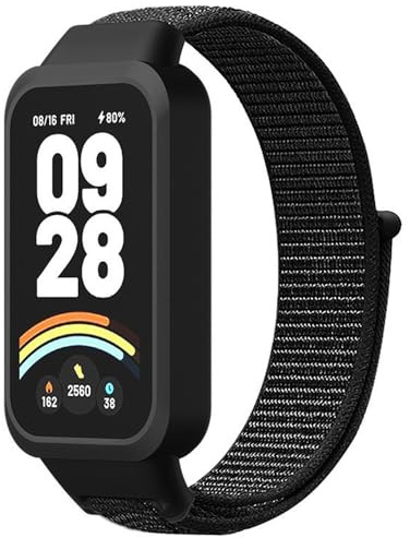 FYISWHO Breathable Sport Armband für Xiaomi Smart Band 9 Active, Nylon Armbänder Uhrenarmband, Ersatzarmband für Redmi Smart Band 3