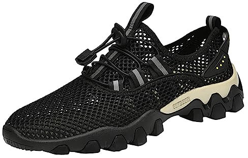Sandales Orthopédique Hommes Cuir été Chaussures De Marche Homme Confortable Plateforme Chaussons Antidérapantes Respirantes Bohême Sandale avec Talon Bloc pour Douche Plage Piscine