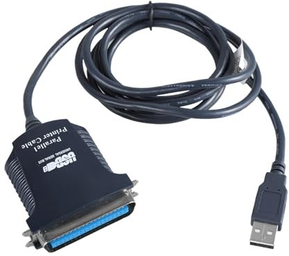 Fazvncv Cable de impresora paralelo USB a CN36, cable de transferencia de datos de alta velocidad de 1,80 m de largo para conexión de computadora a impresora