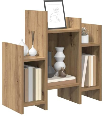 vidaXL Side Cabinet Artisan oak 60 x 26 x 60 cm Engineered wood, Elegant Storage Cabinet for Living Room, Rectangular Design, Durable Features, Modern Furniture for Home Organization
