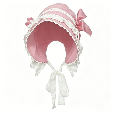 COSDREAMER Cappello da donna in pizzo vittoriano coloniale Prarie Bonnet cappelli Pioneer Bonnet