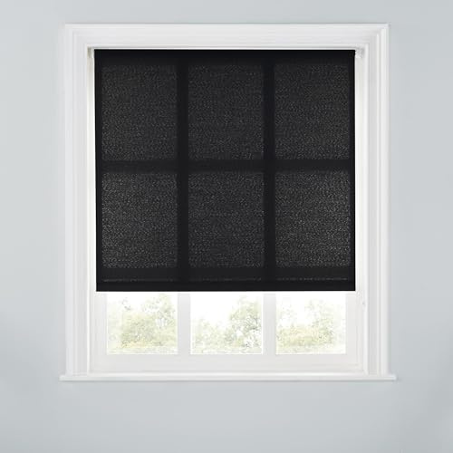 Trimmable Daylight Roller Blind - 5FT - BLACK - 150cm(W) x 170cm(L)