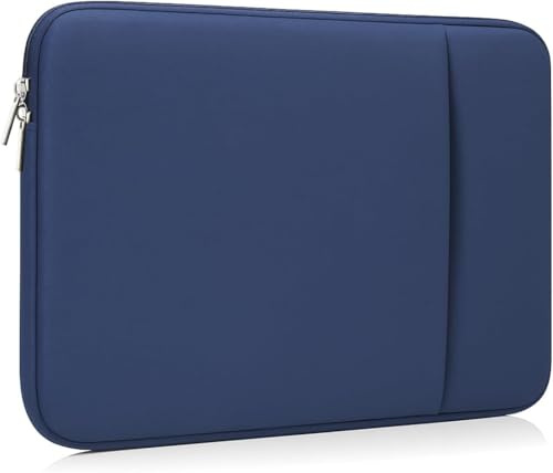 MasiBloom Laptop Sleeve Case for 2026 MacBook Neo 13 Inches | A18 Pro Chip, 2 Pockets, 2 Zipper, Cable Organizer, Portable Bag Accessories (Indigo)