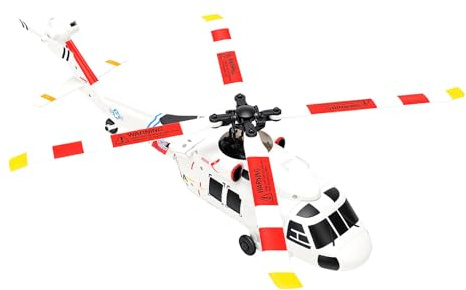 POENVFPO 4 Channel RC Helicopter, Brushless Motor Remote Control Airplane with Altitude Lock and 2.4GHz Controller for Beginners and Adults, 100m Range