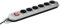 UNITEC Silver - Line Steckdosenleiste 6-fach mit Schalter