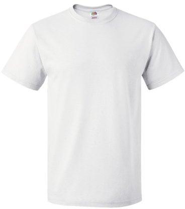 Fruit of the Loom Men's Short-Sleeved T-Shirt - White - Large
