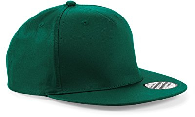 Beechfield Snapback Rapper Cap Colour=Bottle Green Size=O/S