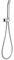 Handbrause Brausegarnitur Soho massiv mit Wandanschlussbogen Brauseschlauch und Handdusche