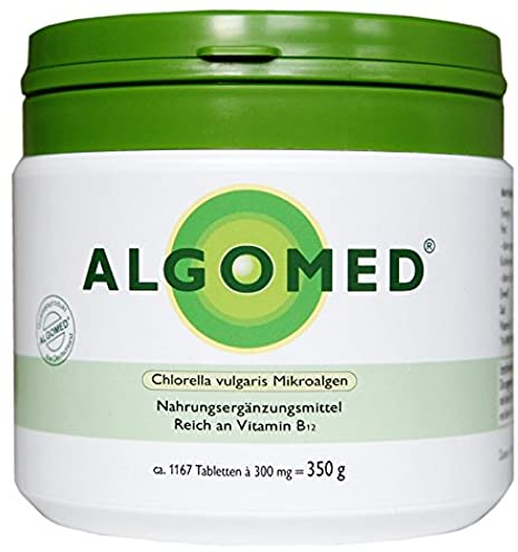 Algomed ® Chlorella Tabletten aus Deutschland - ca. 1167 Premium Chlorella Presslinge - 100% rein, ohne Zusätze - laborgeprüft, kontrolliert & vegan - (1 x 350 g)