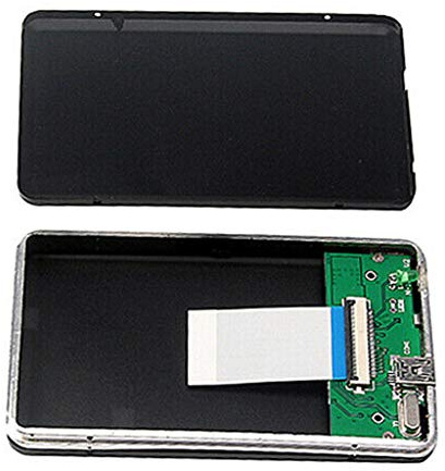 USB 2.0 Esterna ZIF Pin 4,6 cm HDD Case