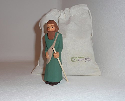 Lotte Sievers-Hahn Pilger stehend mit Baumwollbeutel Krippenfigur