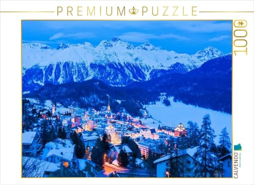 CALVENDO Puzzle St. Moritz im Oberengadin | 1000 Teile Lege-Größe 64 x 48 cm Foto-Puzzle für glückliche Stunden