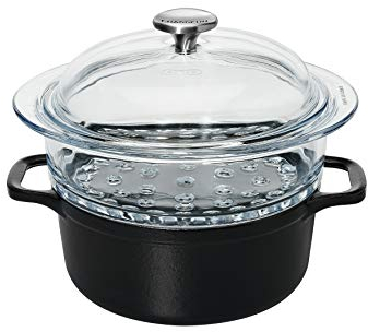 Chasseur 4024 fonte émaillée Mat (intérieur Noir), 24 cm