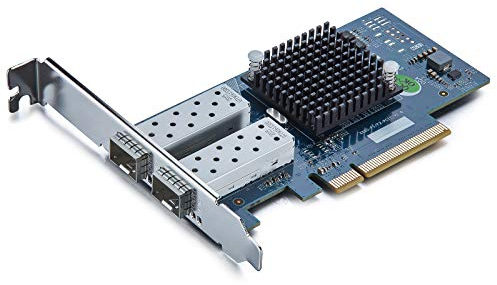 H!Fiber.com 20G Ethernet Netzwerk-Karte,2 Ports SFP+ NIC,10GbE CNA,SPEC Equal zu X520-DA2,mit Intel 82599ES Controller,Unterstützung Windows Server/Linux/VMware (Nicht Unterstützung MAC)
