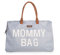Childhome, Mommy Bag, Wickeltasche, Mutterschaft, Reisetasche, Großes Fassungsvermögen, Wickelunterlage, Verstellbarer Schulterriemen, Unterteilt, Isotherm-Tasche, Kofferdurchführung, Grau/Ecru