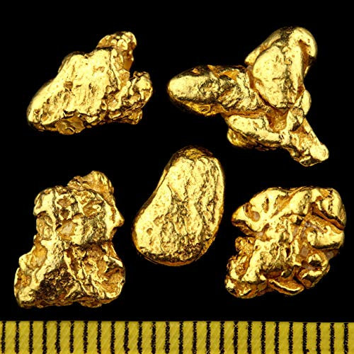 10 Gramm Echte XXL Goldnuggets aus Alaska mit Echtheitszertifikat in edler Münzdose