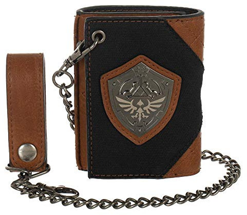 Bioworld Zelda Video Game Hylian Shield PU and Canvas Wallet