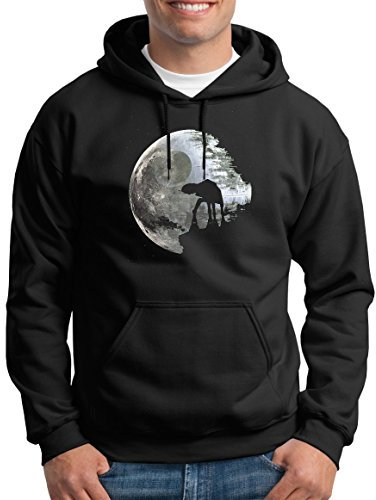 TShirt-People Moon at-at Kapuzenpullover Herren M Schwarz