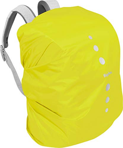 Playshoes Unisex Kinder Regenhülle für Rucksack Gepäck, M, Neongelb
