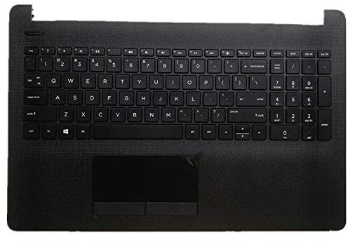 fqparts Replacement La Coque Coquille Autour du Clavier C Coquille & Clavier d'ordinateur Portable & Pavé Tactile pour for HP 250 G6 Noir