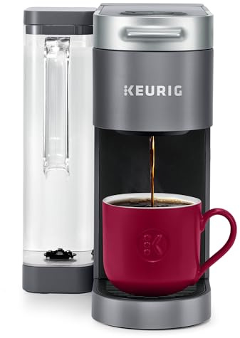 Keurig K-Supreme Single Serve K-Cup Pod Coffee Maker, MultiStream Technology, 4 Brew Sizes, 66oz Dual-Position Removable Reservoir, Gray