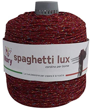 Mary Cordino Thai per Borse - 500g Lurex (Bordeaux con Oro)