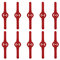 10 Pezzi Lama di Ricambio Tagliabordi, Lama in Plastica per Tosaerba, Lame per Tosaerba da Giardino, Lame di Ricambio in Plastica, Funziona alla Grande su tagliabordi/Erbacce(Rosso)