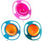 JYCAR Lot de 3 bols rotatifs pour enfants, rotation à 360 degrés, anti-déversement, avec couvercle et poignée, convient pour les bébés et les enfants, vaisselle pour les repas et les collations