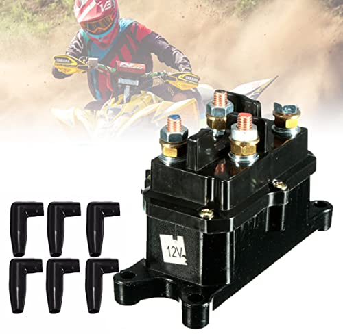 12v 250A Seilwind Relais, Magnetschalter Schwerlast-Relais, Windenschalter für UTV 4X4 LKW Boot 63070 62135 74900 2875714 70715 1500-5000lb 4-Terminals 710436861891