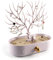 MORE&LESS Aluminiumlegierung Griff Geweih Schmuck Display-Rack Baum Turm hängenden Ring Ohrringe Halskette Armband Aufbewahrungsrahmen Geweih Baum Rack mit Aufbewahrungsschublade und Tablett