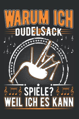 Dudelsack Notizbuch: Dudelsack Sackpfeife Dudelsackspieler / 6x9 Zoll / 120 karierte Seiten Seiten