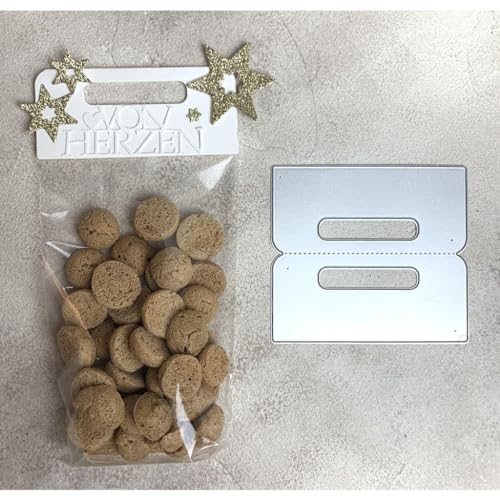 Stanzschablone Geschenke bag Topper Header basic, 4,5x10cm