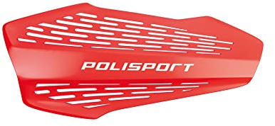 Polisport 8308700007 Hand Protectors MX Force 1 MX-Style Plastic Mounting Point Including Mounting Kit Compatible with All MX/Enduro Models in Red