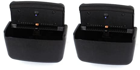 PENGY 2 x Auto-Aschenbecher aus schwarzem Kunststoff, rechteckig, mit LED