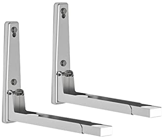Universal Soportes de Microondas Soporte Plegable para Estante de Microondas Soporte de microondas plegable montado en la pared para accesorios de cocina en el hogar,Microondas y Hornos 2 Piezas